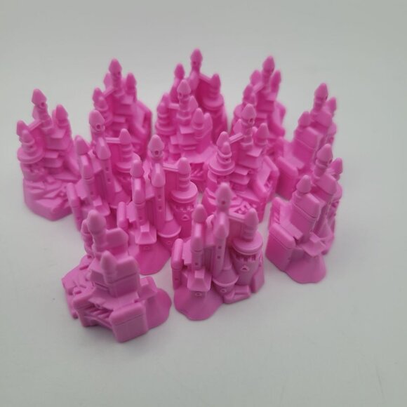 Disney Castle Monopoly Junior Princess Cupcake Topper Replacement Pieces Tokens - Picture 4 of 5